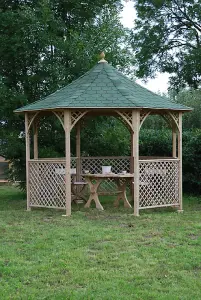 Chopin Gazebo (Eco) - Pressure Treatet Timber - L356 x W356 x H323 cm