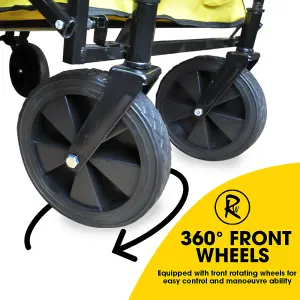 RocwooD Folding Trolley Cart 70KG Festival Garden Outdoor