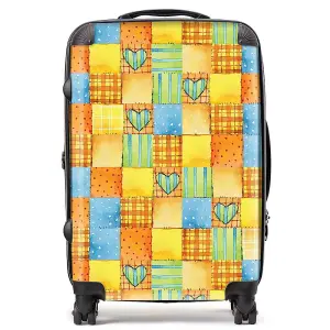 Baby Watercolour Blanket Pattern Suitcase - Medium