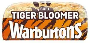 Warburtons Soft Tiger Bloomer Bread 600G