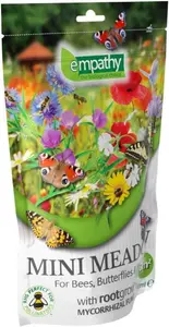 Wild Meadow Seed Mix Rootgrow Mycorrhizal Fungi For Butterflies & Bees 500ml