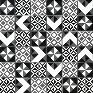 Monochrome Mix Self-Adhesive Mosaic Tile