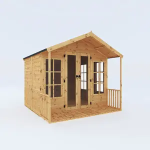 Mercia 8x8 ft with Double door & 3 windows Apex Wooden Summer house