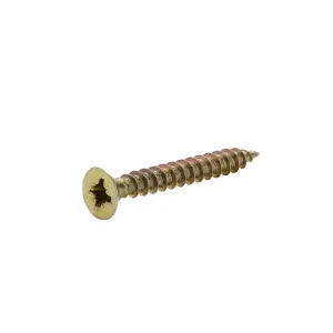 Diall Yellow-passivated Carbon steel Screw (Dia)3mm (L)25mm, Pack of 500