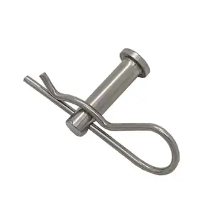 2 x Clevis Pins Metric Securing Fasteners M9 x 31mm with Retaining R Clips