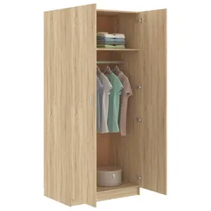 Wardrobe Sonoma Oak 80x52x180 cm Engineered Wood