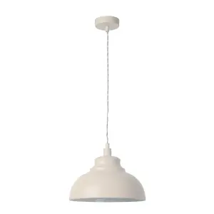 Lucide Isla Modern Pendant Light 29cm - 1xE14 - Cream