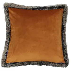 Paoletti Kiruna Faux Fur Velvet Polyester Filled Cushion