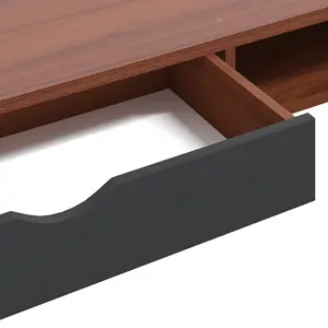 Berkfield Computer Desk with Drawer Brown 110x50x75 cm Engineered Wood