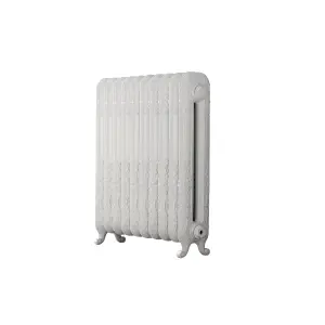 Arroll Daisy Cast iron White 10 Column Radiator, (W)684mm x (H)794mm