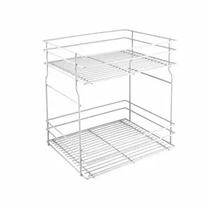 Pull out kitchen basket storage Variant Multi - soft close - 400mm, white, sliding system HETTICH