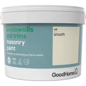 GoodHome Windowsills & trims Vail Smooth Matt Masonry paint, 2.5L