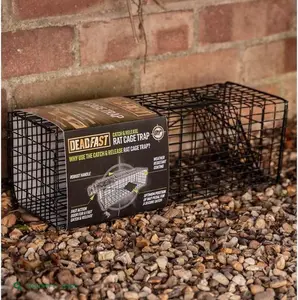 Deadfast Catch & Release Bait Box Garden Mice Rodent Capture Rat Cage