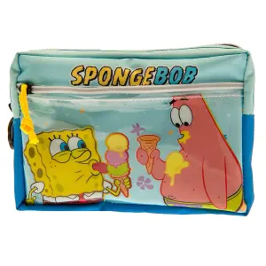 SpongeBob SquarePants Multi Pocket Pencil Case Blue/Red/Yellow (One Size)