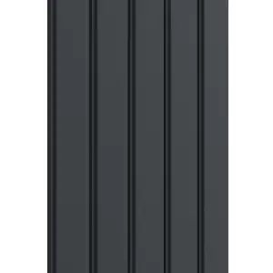 VURTU Alum1 Designer Vertical Radiator, 1800(H) x 470(W), Anthracite, 650102