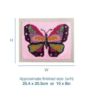 P/NEEDLE BUTTERFLY - Punch Needle Kit: Butterfly - Trimits