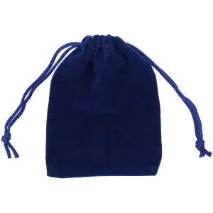 10pcs Velvet Gift Bags with Drawstrings, Small Candy Pouches Party Favor Bags, Royal Blue - 7x9cm