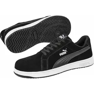 Puma Safety ICONIC Suede Black Safety Trainer Size 9