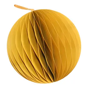 Gold effect Paper Round Bauble (D) 150mm