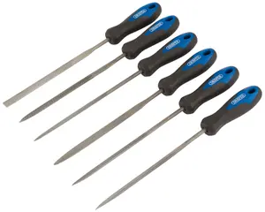 Draper Soft Grip Needle File Set, 140mm (6 Piece) 83982