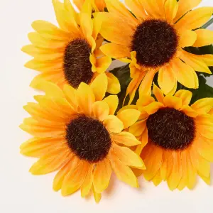 Homescapes Handmade Sunflower Artificial Bouquet