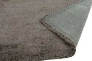 Smoke Shaggy Modern Plain Easy to clean Rug for Dining Room Bed Room and Living Room-120cm X 170cm