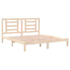 Berkfield Bed Frame Solid Wood 180x200 cm 6FT Super King Size