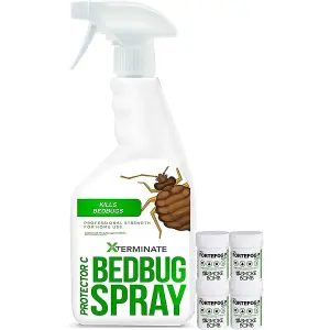 Xterminate Large Bed Bug Killer Spray and Fogger Pack Bed Bug Treatment for the Home. 2 Room Treatment