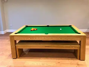 Precision Pool Dining Table - Solid Oak