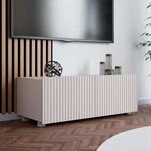 Warm Sophistication with the Kolder TV Cabinet 1000mm x 340mm x 410mm in Elegant Cashmere