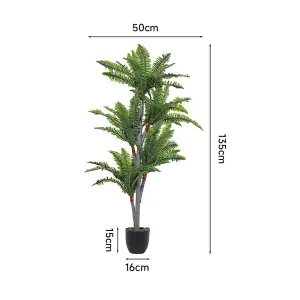 Artificial Persian Grass Decorative Plant in Plastic Pot, 135 cm H