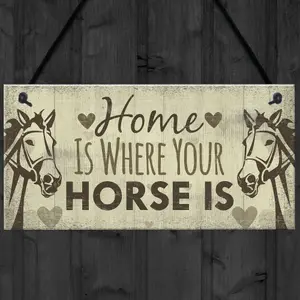 Red Ocean Horse Gifts For Women Hanging Sign Horse Gifts For Girls Horse Accessories Cute