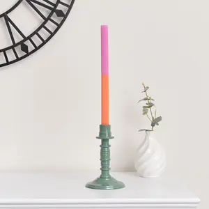 Melody Maison Teal Candlestick Holder - 16cm