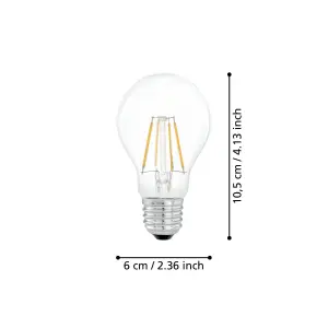 Eglo LED E27 Clear Lightbulb 2700K - Pack of 4