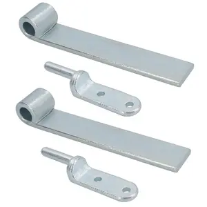 HD Strap Tailgate Straight Hinge 160mm Long + 12.5mm Bolt On Gudgeon Pin 2pk