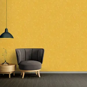 Galerie Absolutely Chic Yellow Distressed Geometric Texture Smooth Wallpaper