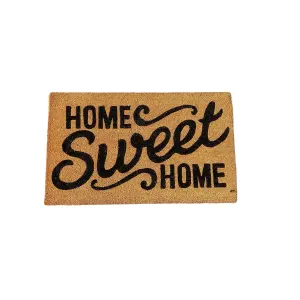 Coir Products Coir Doormat with the Design Home Sweet Home