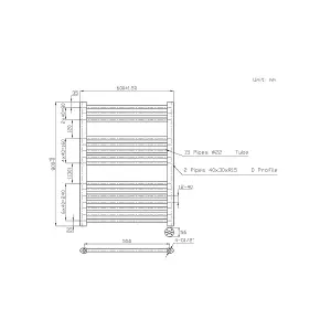 Right Radiators Prefilled Thermostatic Electric Heated Towel Rail Straight Ladder Warmer Rads - White 800x600 mm