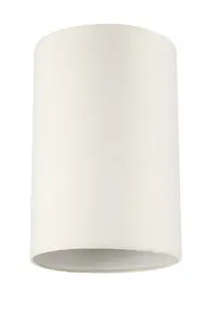 GoodHome Pibrock Cream Fabric dyed Light shade (D)20cm