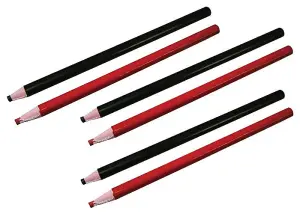 Faithfull FAITLMARKERS Ceramic Tile Markers in Black and Red - PACK OF 3