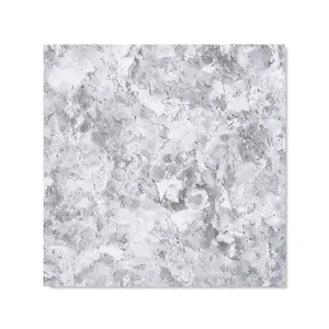 Grey Quartz Effect Premium Glass Kitchen Splashback W600mm x H600mm