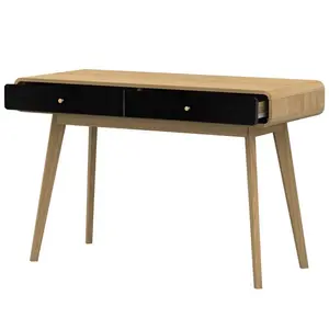 Justine Writing Desk Oak/Black