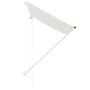 Berkfield Retractable Awning 150x150 cm Cream