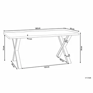 Carlita Dining Table H78 x L180 x W95cm