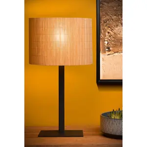 Lucide Magius Scandinavian Table Lamp 28cm - 1xE27 - Light Wood