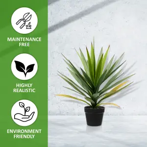 50cm Artificial Agave Tree  Fake Potted Plant for Indoor Décor