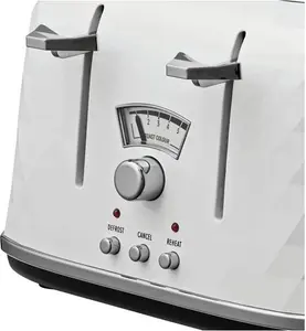 De'longhi CTJ4003 Brillante 4 Slice Toaster - White