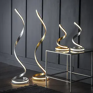 Luminosa Aria Integrated Led Table Lamp Gold Leaf, White Acrylic