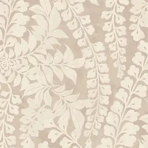 Next Neutral Roaming Leaf Floral wallpaper