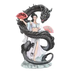 Anne Stokes Dragon Dance Figurine White/Black/Red (One Size)